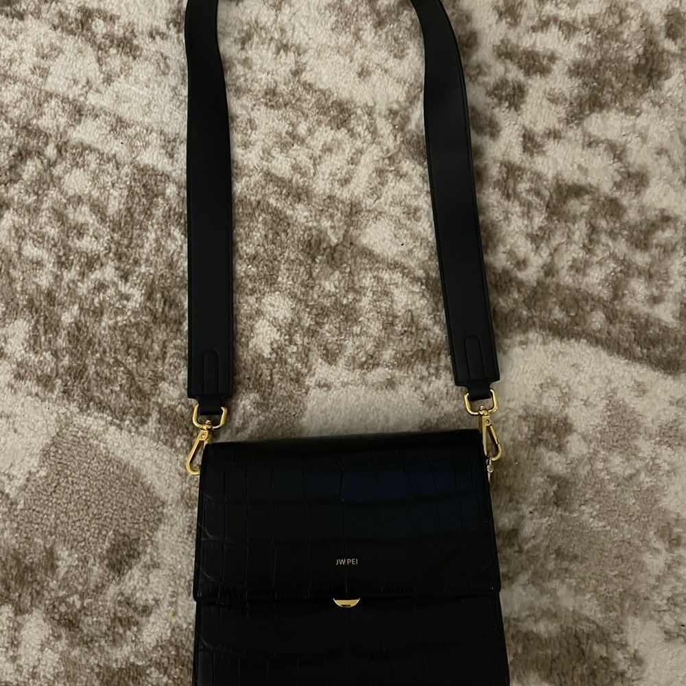 Jw pei crossbody mini flap black